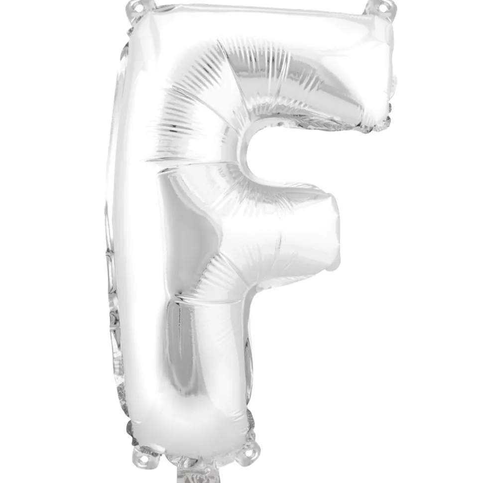 Decostar™ Letter Mylar Foil Balloon 16" - "F"