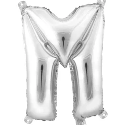 Decostar™ Letter Mylar Foil Balloon 16" - "M"