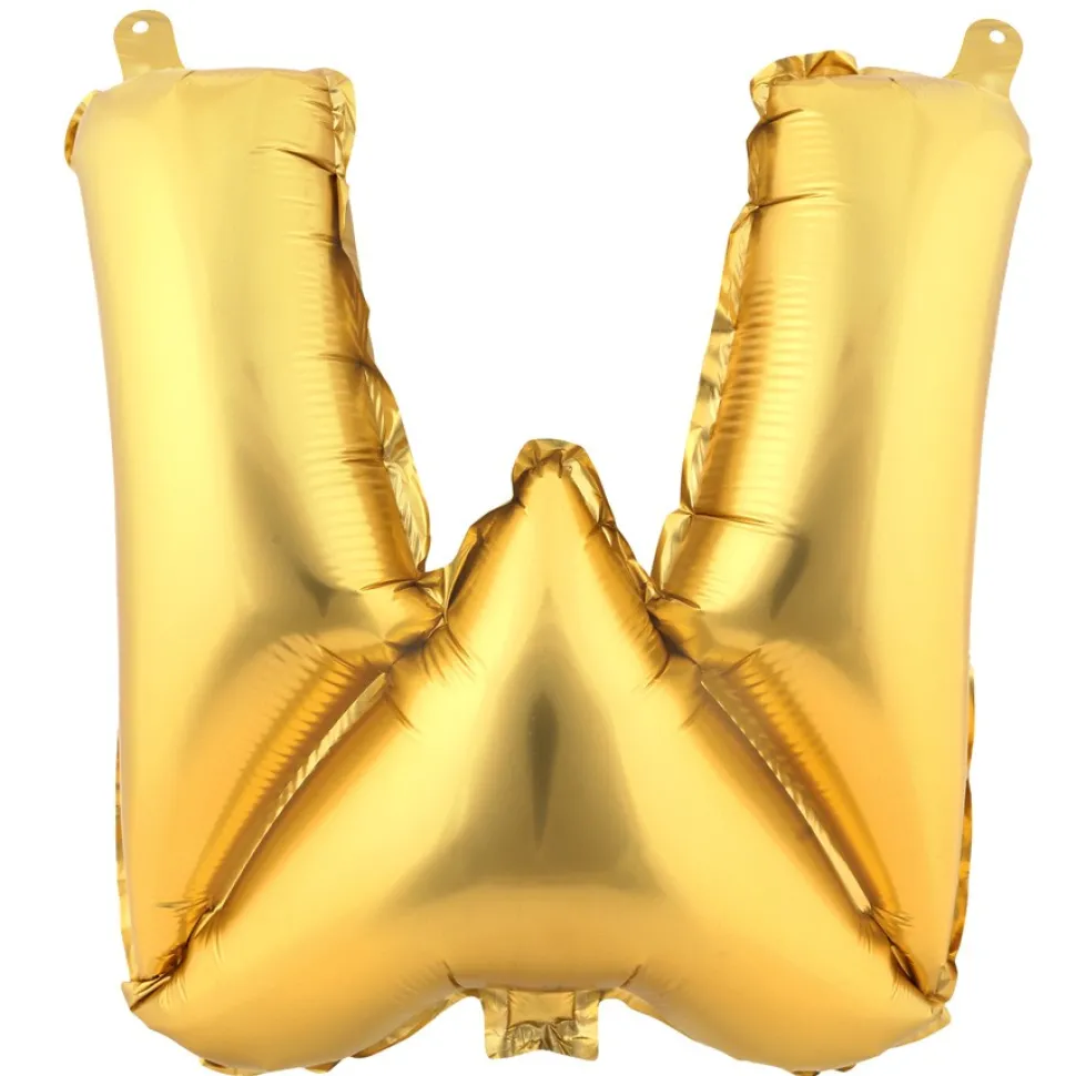 Decostar™ Letter Mylar Foil Balloon 16" - "W"