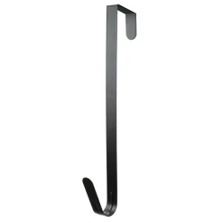 Decostar™ Metal Wreath Door Hanger 16" 2pc/set - Black