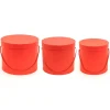 Decostar™ Nested Floral Boxes 3pc/set - All Red