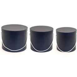 Decostar™ Nested Floral Boxes 3pc/set - All Navy