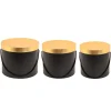 Decostar™ Nested Floral Boxes 3pc/set - Black