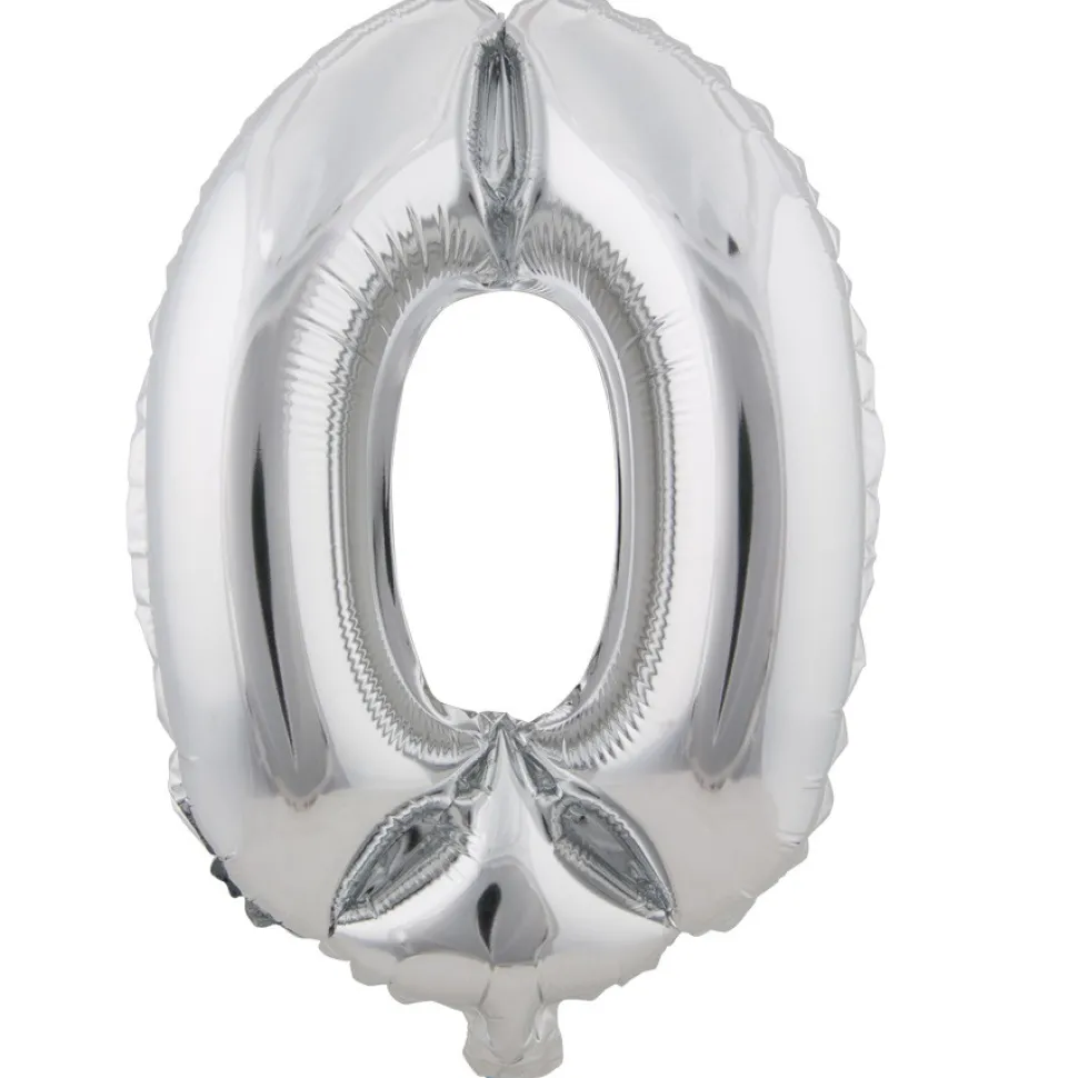 Decostar™ Number Mylar Foil Balloon 34" - "0"