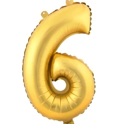 Decostar™ Number Mylar Foil Balloon 34" - "6"