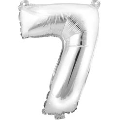 Decostar™ Number Mylar Foil Balloon 16" - "7"