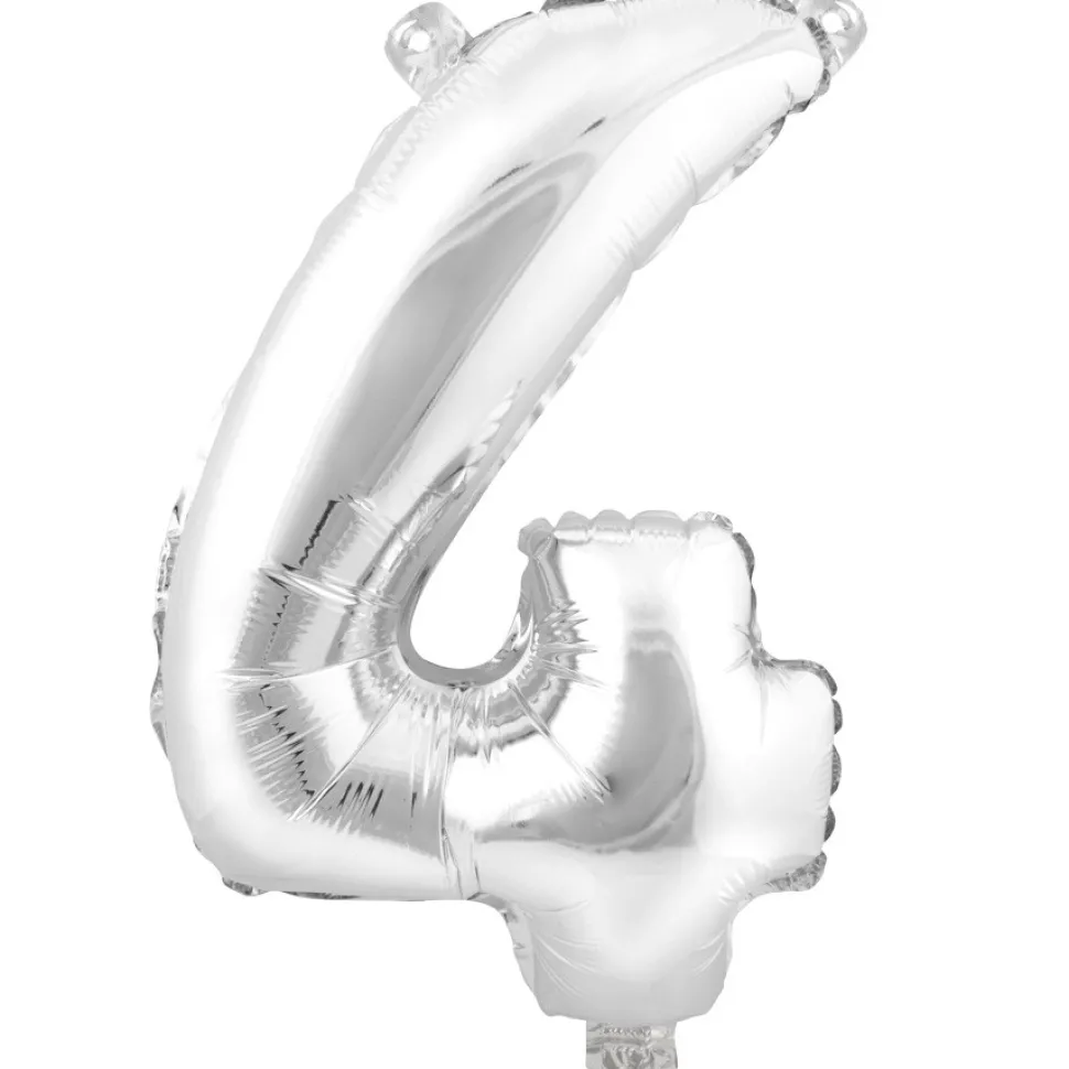 Decostar™ Number Mylar Foil Balloon 34" - "4"