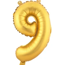 Decostar™ Number Mylar Foil Balloon 16" - "9"