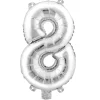 Decostar™ Number Mylar Foil Balloon 34" - "8"
