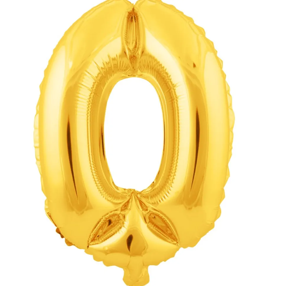 Decostar™ Number Mylar Foil Balloon 34" - "0"
