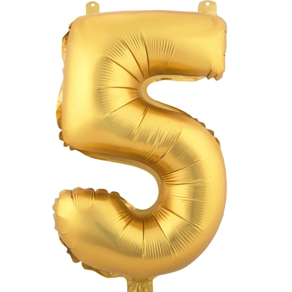 Decostar™ Number Mylar Foil Balloon 34" - "5"