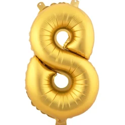 Decostar™ Number Mylar Foil Balloon 34" - "8"