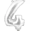 Decostar™ Number Mylar Foil Balloon 16" - "4"