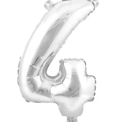 Decostar™ Number Mylar Foil Balloon 16" - "4"
