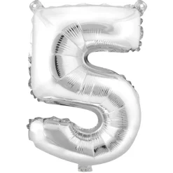 Decostar™ Number Mylar Foil Balloon 34" - "5"