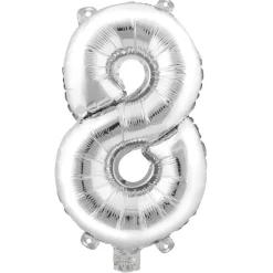 Decostar™ Number Mylar Foil Balloon 16" - "8"