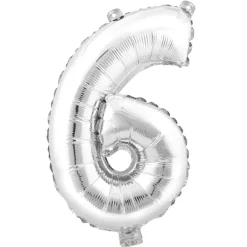 Decostar™ Number Mylar Foil Balloon 34" - "6"