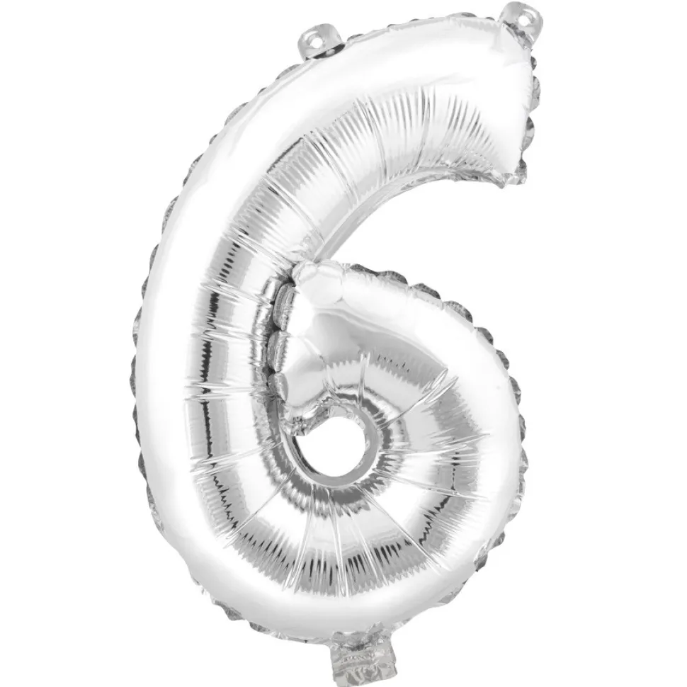 Decostar™ Number Mylar Foil Balloon 34" - "6"