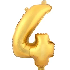 Decostar™ Number Mylar Foil Balloon 16" - "4"