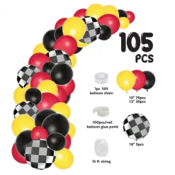 Decostar™ Racing Theme Balloon Garland Set 16ft