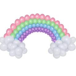 Decostar™ Rainbow Balloon Garland Set 16ft