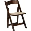 DecoStar™ Replacement Cushion for Firmfold™ Wood Folding Chair - Natural