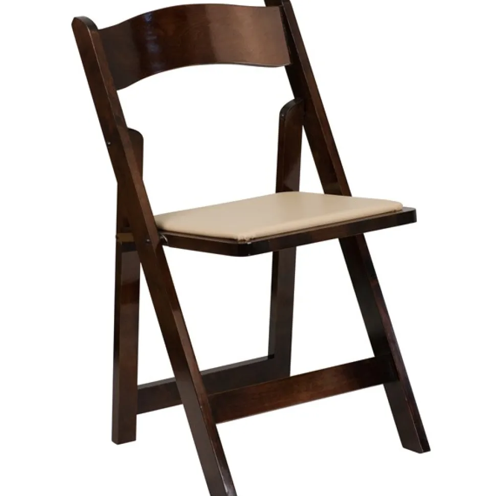 DecoStar™ Replacement Cushion for Firmfold™ Wood Folding Chair - Natural