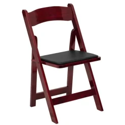 DecoStar™ Replacement Cushion for Firmfold™ Resin Folding Chair - Black