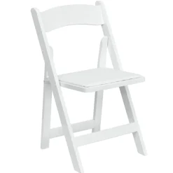 DecoStar™ Replacement Cushion for Firmfold™ Resin Folding Chair - White
