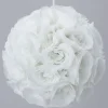 Decostar™ Rose Silk Flower Pomander Kissing Ball 12" - White