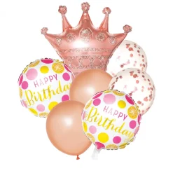 Decostar™ Royal Birthday Balloon Bouquet - Rose Gold
