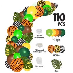 Decostar™ Safari Theme Balloon Garland Set 16ft