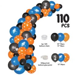 Decostar™ Space Theme Balloon Garland Set 16ft