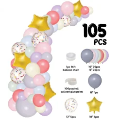 Decostar™ Star Theme Balloon Garland Set 16ft - Multicolor