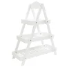 Decostar™ 3-Tier Wooden Plant Stand 28" - White