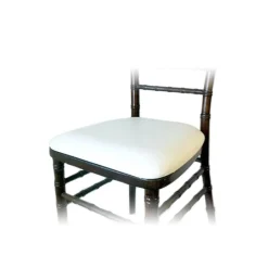 DecoStar™ Wood-Backed Vinyl Cushion for Chiavari EnvyChair™ - White
