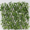 Decostar™ Accordion Ivy Lattice Fence with Flowers 8'