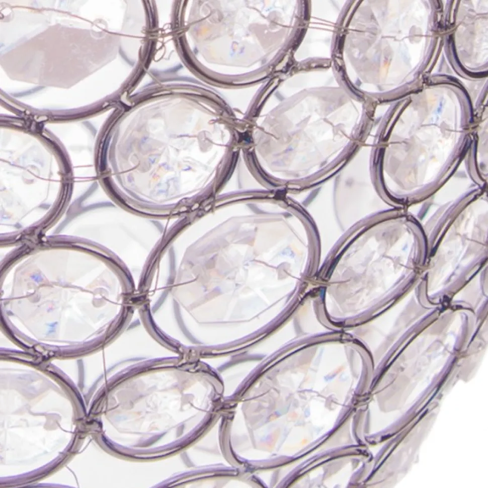DecoStar™ Acrylic Crystal Hanging Oblong Light - 10" w/ Light kit