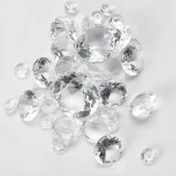 Decostar™ Acrylic Crystal Round Diamonds Assorted - 12 Bags