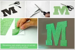 DecoStar™ Adhesive Rhinestone Mesh Sticker Sheets - 20