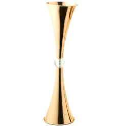 Decostar™ Aluminum Hurricane Vase - 26" - Gold