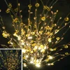 DecoStar™ Amber Beaded LED Lighted Bouquet - w/ Wall Plug