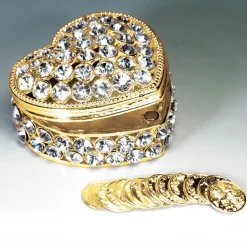 Decostar™ Arras Set For Weddings- Rhinestone Heart Box 3"