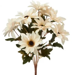 Decostar™ Artificial African Daisies Sunflower 18" - White