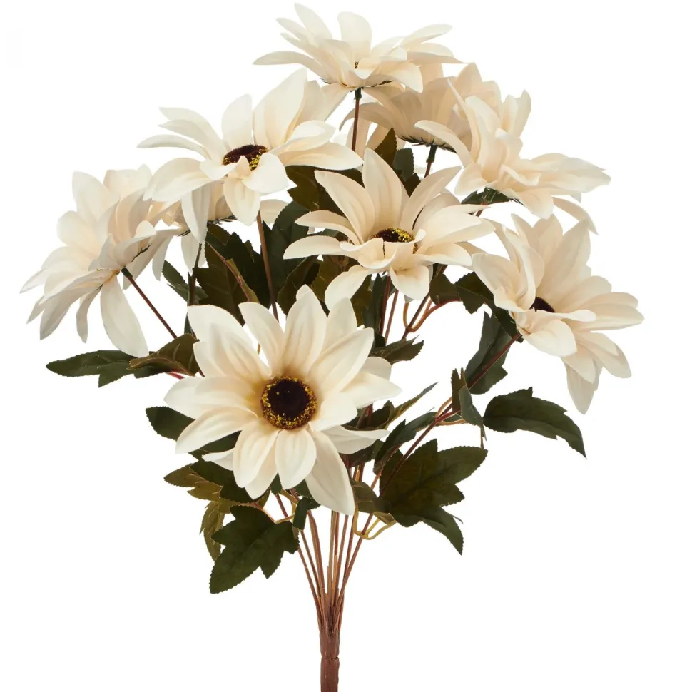 Decostar™ Artificial African Daisies Sunflower 18" - White