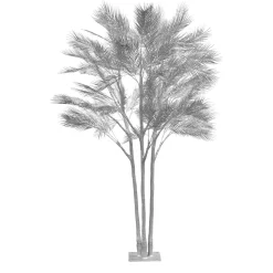 Decostar™ Artificial Bamboo Palm Tree - Silver