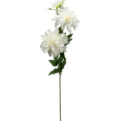 Decostar™ Artificial Dahlia Branch 30" - White