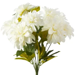 Decostar™ Artificial Dahlia Flower Bunch White
