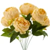 Decostar™ Artificial English Rose Bunch 18½" Peach