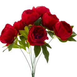 Decostar™ Artificial English Rose Bunch 18½" Red